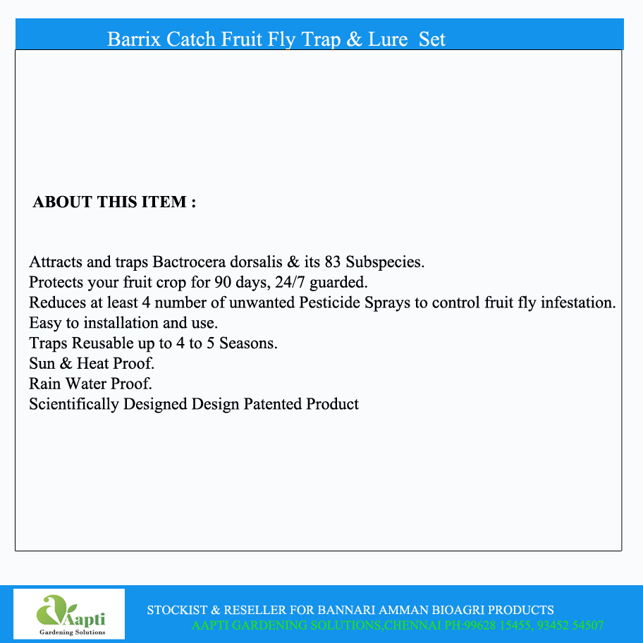 Barrix Fruit Fly Trap & Lure - Image 2