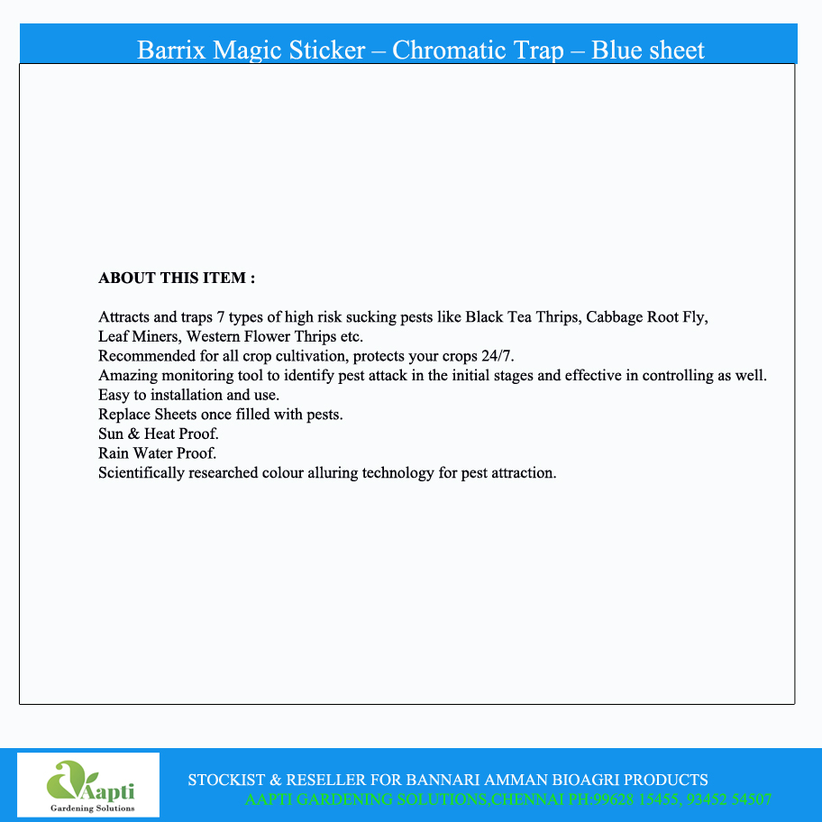 Barrix Blue Sticky Trap ( Pack of 5) - Image 2