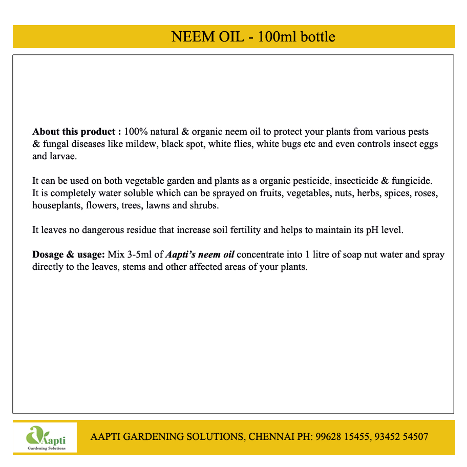 Neem oil - 100 ml - Image 2